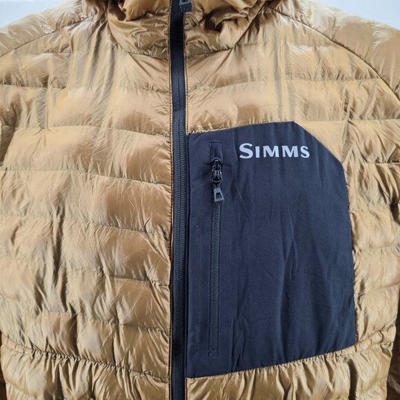 Simms ExStream Jacket, Fishing Hunting  Men’s XL Gold Puffer Coat, Primaloft - Picture 5 of 16
